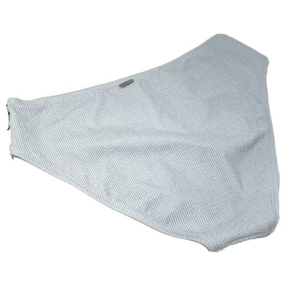 Dkny Textured High-Waist Bikini Bottom Womens Swimsuit Swim Light Blue Small NWT - Picture 3 of 3